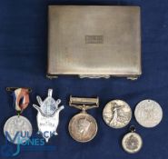 Trinket Box gift to Ted Burgin from Don Megson (Sheffield Wednesday) with inscription to opening lid