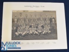 1919-1920 Large Leicester Rugby Club Team Photograph: Original mounted with nicely presented more