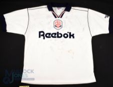1997 Bolton Wanderers Multi-Signed home football shirt in white, Reebok, size 42/44