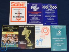 1970s/80s John Player & BBC Floodlit Trophies Rugby League Programmes (5): Mostly in good condition