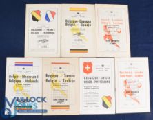Selection of Belgium international match programmes 1950 France, 1951 Spain, 1957 Luxembourg 'B'