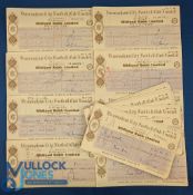 Collection of Birmingham City Football Club bank cheques generally 1969-1971, each signed by S