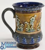 Victorian Royal Doulton Ceramic Rugby Jug: Classic design with several colours and with rugby