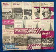 Selection of Hearts home programmes 1950/51 Hearts handbook (28 pages of stats/photos etc.), 1953/54