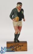 Signed Painted Wooden Rugby Figure, B Lions & Irish Legend Willie John McBride: No bigger figure