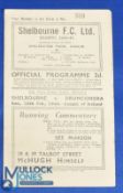 1944/45 Shelbourne v Bohemians League of Ireland 4 page match programme 11 February 1945; good. (1)