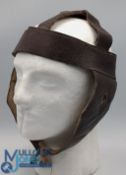 1920s Genuine Vintage Leather Rugby Scrum Cap: Not many left, this classic headgear with padded