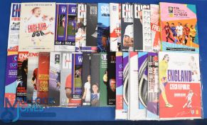 Women's Football Programmes to include England Euro 2022 programmes, team sheets, photographs,