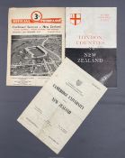 1953-4 English Sides v New Zealand Rugby Programmes (3): v Cambridge University, London Counties &