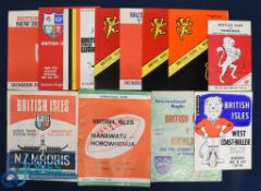 1971 Signed British & I Lions Rugby programmes (12): John Bevan, Wales & Lions wing, has signed each