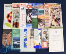 Selection of memorabilia to include 1980 European Nations tournament programme (Italy), October 1961