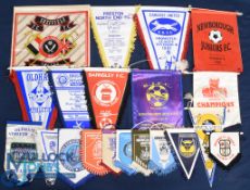 British Football Club Pennants: a mixed lot of league and non-league football teams to include -
