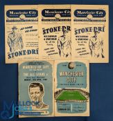 Selection of programmes, 1951/52 Manchester City v Liverpool 11 April 1952, 1952/53 Manchester