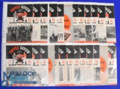 1958/59 Manchester United home football programmes (24) features nos 1-24, F overall condition