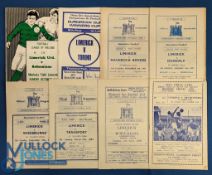 Selection of Limerick FC home programmes 1954/55 Drumcondra (Shield), 1959/60 Bohemians (League