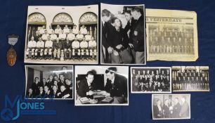 1951 Australian Tour official large black & white photograph including full team squad (in