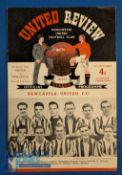 1952 FA Charity Shield Manchester Utd v Newcastle Utd at Old Trafford 24 September 1952 kick-off 5.