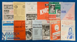 1984/85 Manchester Utd away friendly match programmes Shamrock Rovers, Isle of Man (+ team sheet),