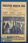 1948/49 Preston NE v Manchester Utd Div. 1 match programme 30 October 1948; fair. (1)