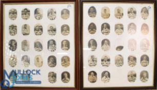 Pair of Vignetted Wigan R Lge Player Portrait Framed Displays (2): Splendid duo, m, f and g 27