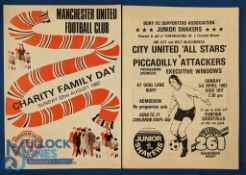 1982 Manchester Utd Charity Family Day 4 page programme 22 August 1982, United players formed 3