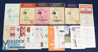 Collection of South African football programmes 1955 Natal v Stanley Matthews XI (Stan and Bill