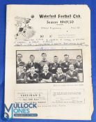1949/50 Waterford v Transport FA of I Cup (team names written front, edge tears)' overall poor/fine.