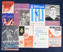 Selection of Spain match programmes 1946/47 Atletico Bilbao v Real Madrid (Spanish Cup s/f), 1959/60