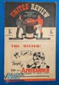 1947/48 Manchester Utd v Blackpool Div. 1 match programme 6 December 1947; tear to back page o/