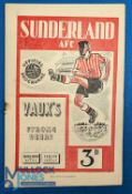 1950/51 Xmas Day Sunderland v Manchester Utd at Roker Park; rusty staple, o/wise fair/good. (1)
