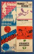 1975-81 France v Scotland Rugby Programmes (4): Grand quartet of Parc des Princes, Paris
