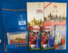 2008 Champions League final match programmes Manchester Utd v Chelsea at the Luzhniki Stadium