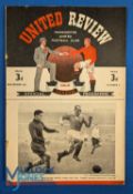 1948/49 Manchester Utd v Everton Div. 1 match programme 6 November 1948, v Bolton Wanderers 18 April