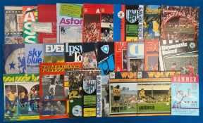1977/78 Manchester Utd complete season home programmes nos. 1 - 25 including league (21), ECWC (2) v