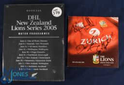2005 British and I Lions Boxed Rugby Programmes/Signed Guide (2): Mint unopened box set of the