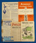 1950/51 Manchester Utd away programme selection to include Spurs (Champions), Newcastle Utd,