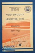 1948/49 FAC semi/final match programme at Arsenal 26 March 1949 Portsmouth v Leicester City; light