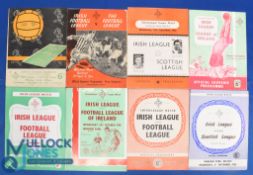 Selection of international inter- league match programmes to include 1948 Irish League v Scottish