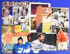 Selection of Signed football photographs (12) features Ryan Giggs, Alan Ferguson, James Beatie,