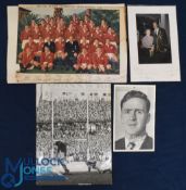 1955 British & I Lions & SA Springboks Rugby Images (4): Lovely shots, Jeff Butterfield (signed),
