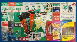 Collection of Celtic big match football programmes to include European Cup issues 1967/68 St