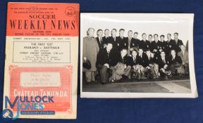 1951 New South Wales v England Soccer Weekly News match programme 19 May 1951 at the Sydney