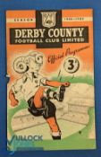 1948/49 Derby County v Manchester Utd Div. 1 match programme 18 December 1948; slight tear, staple