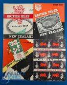 1959 British & I Lions Test Rugby Programmes etc (4): The complete set of tests from the series of