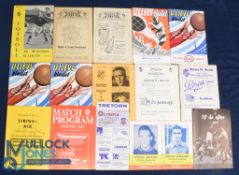 Selection of Sweden football programmes 1956 AIK Stokholm v IFK Norrkoping, 1958 Kamraterna v