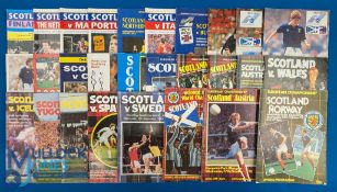 Scotland international home match programmes v 1978 Norway, 1979 Austria, Argentina, 1981 Sweden,