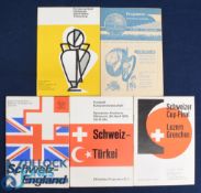 Selection of Switzerland match programmes 1960/61 Young Boys Berne v Hamburg SV (European Cup),
