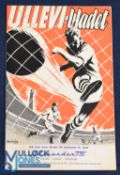 1959/60 European Cup programme IFK Gothenburg v Linfield 23 September 1959; light foxing, o/wise