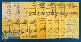 Selection of Meadowbank Thistle home programmes 1979/80 Stranraer (Scottish Cup - multi autographs