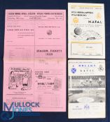 1957 Natal v Wolves tour match 11 May 1957 in Durban (score penned in, slight mark), 1959 Natal v